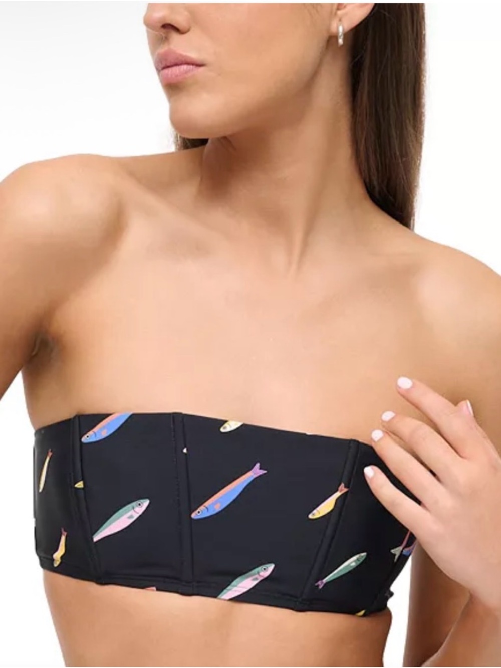 Staud Mala Bikini Top -pop sardines NWT